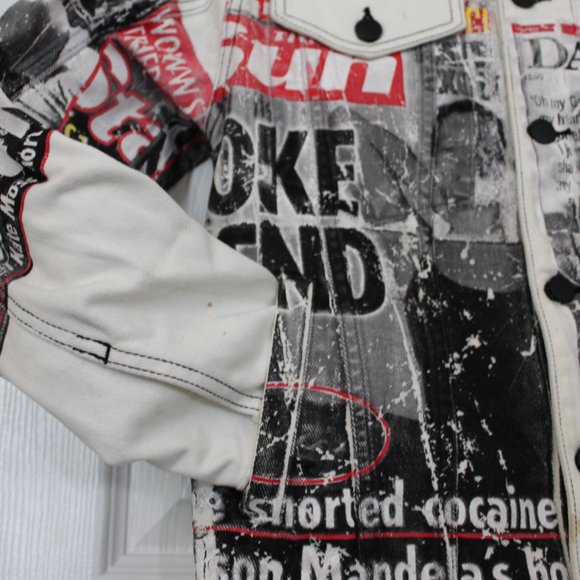 Filles A Papa Denim 2000's Tabloid Jacket - Picture 4 of 13